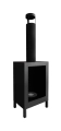 BIokominek wolnostojcy Kozen czarny 01.webp