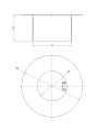 Palnik do biokominka DIY Okrągły wymiary.webp