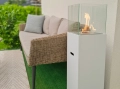 Biokominek PATIO biały mat aranżacja 05.webp