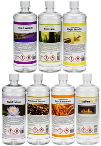 Biopaliwo zestaw wszystkie zapachy: 6x1L zapachowe + 1L neutralne