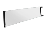 Szyba do biokominka 650x400 Slim uchwyty czarny mat 
