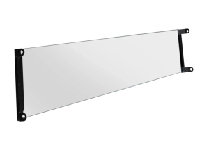 Szyba do biokominka 650x400 Slim uchwyty czarny mat 