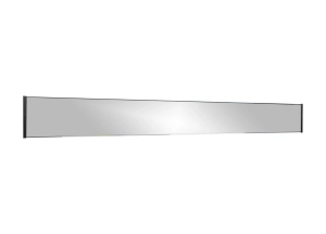 Szyba do biokominka  1200x400 BOX uchwyty czarny mat